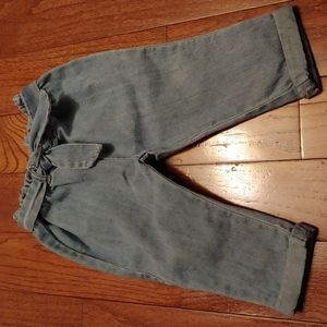 Oshkosh B'gosh paper bag waist light denim jeans.  Size 12 months
